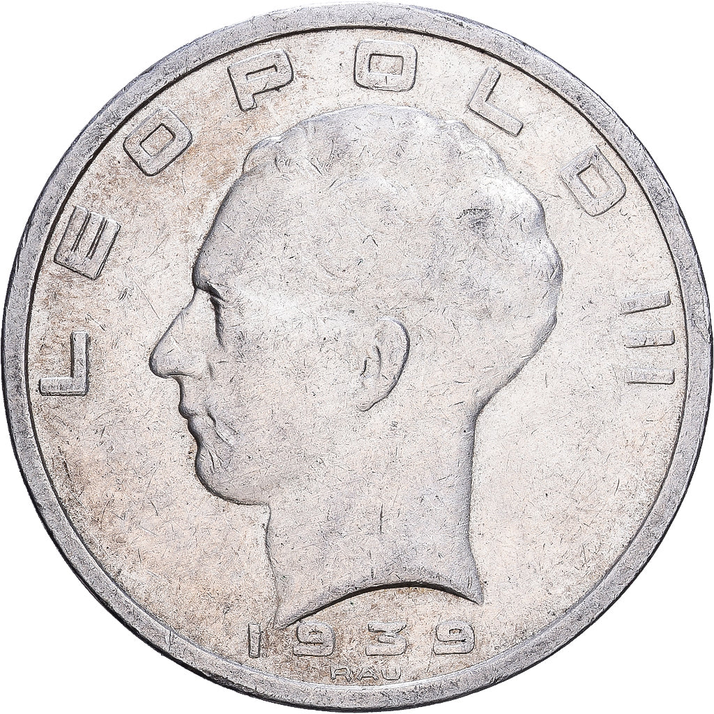 Belgique, Leopold III, 50 Francs, 1939, Bruxelles, Argent, TTB