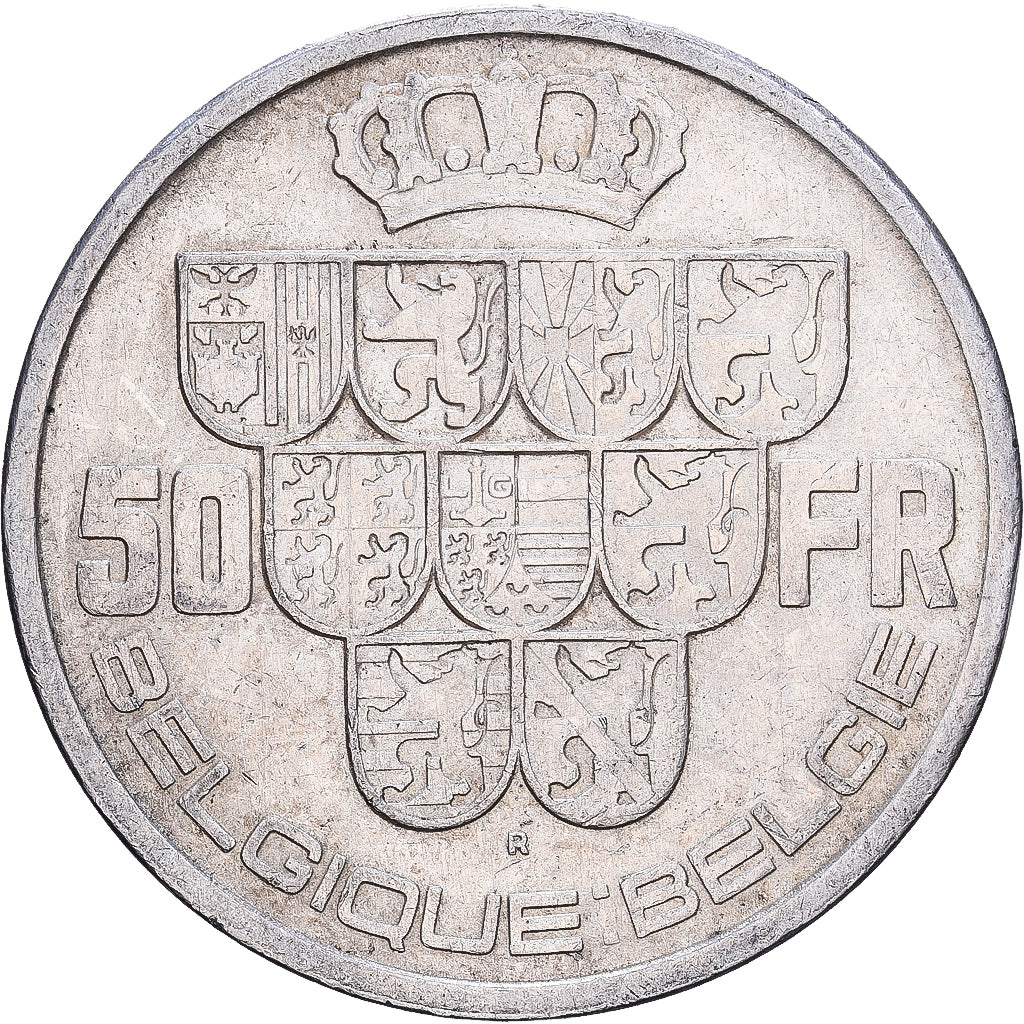 Belgique, Leopold III, 50 Francs, 1939, Bruxelles, Argent, TTB