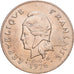 Polinezja Francuska, 100 Francs, 1976, Paris, Mosiądz niklowy, EF(40-45)