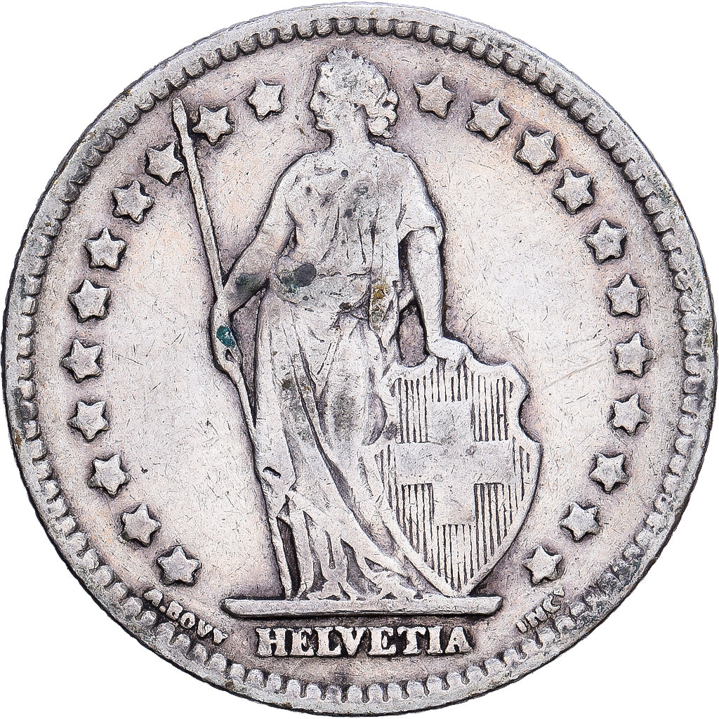 Suisse, 1 Franc, 1921, Bern, Argent, TB+