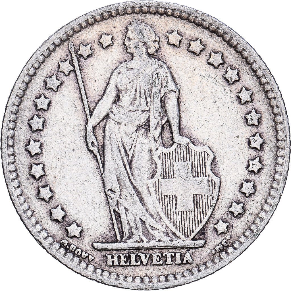 Svizzera, 1 Franc, 1920, Bern, Argento, BB