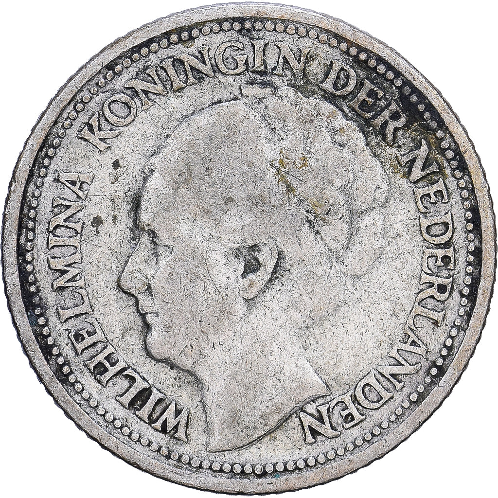 Pays-Bas, 10 Cents, 1927, Utrecht, Argent, B