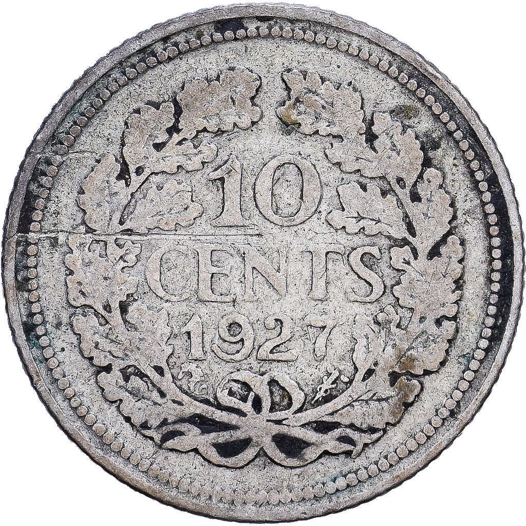 Pays-Bas, 10 Cents, 1927, Utrecht, Argent, B