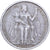 French Polynesia, 5 Francs E.F.O, 1952, Paris, Aluminum, VF(30-35)