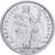 French Polynesia, 1 Franc, 1982, Paris, Aluminum, EF(40-45)