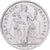French Polynesia, 2 Francs, 1989, Paris, Aluminum, EF(40-45)