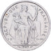 Polinesia francesa, 2 Francs, 1989, Paris, Aluminio, MBC