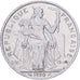 French Polynesia, 5 Francs, 1990, Paris, Aluminum, VF(30-35)