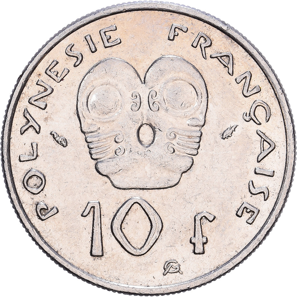 Polinésia Francesa, 10 Francs, 1983, Paris, Níquel, EF(40-45)