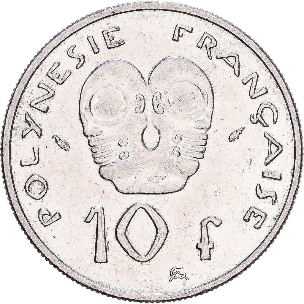 French Polynesia, 10 Francs, 1991, Paris, Nickel, SS