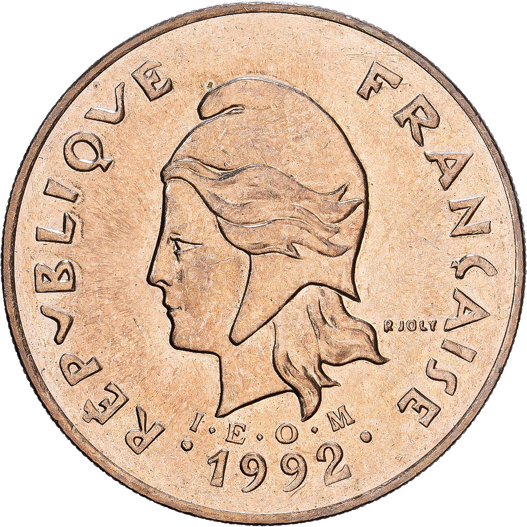 French Polynesia, 100 Francs, 1992, Paris, Kupfer-Nickel, SS