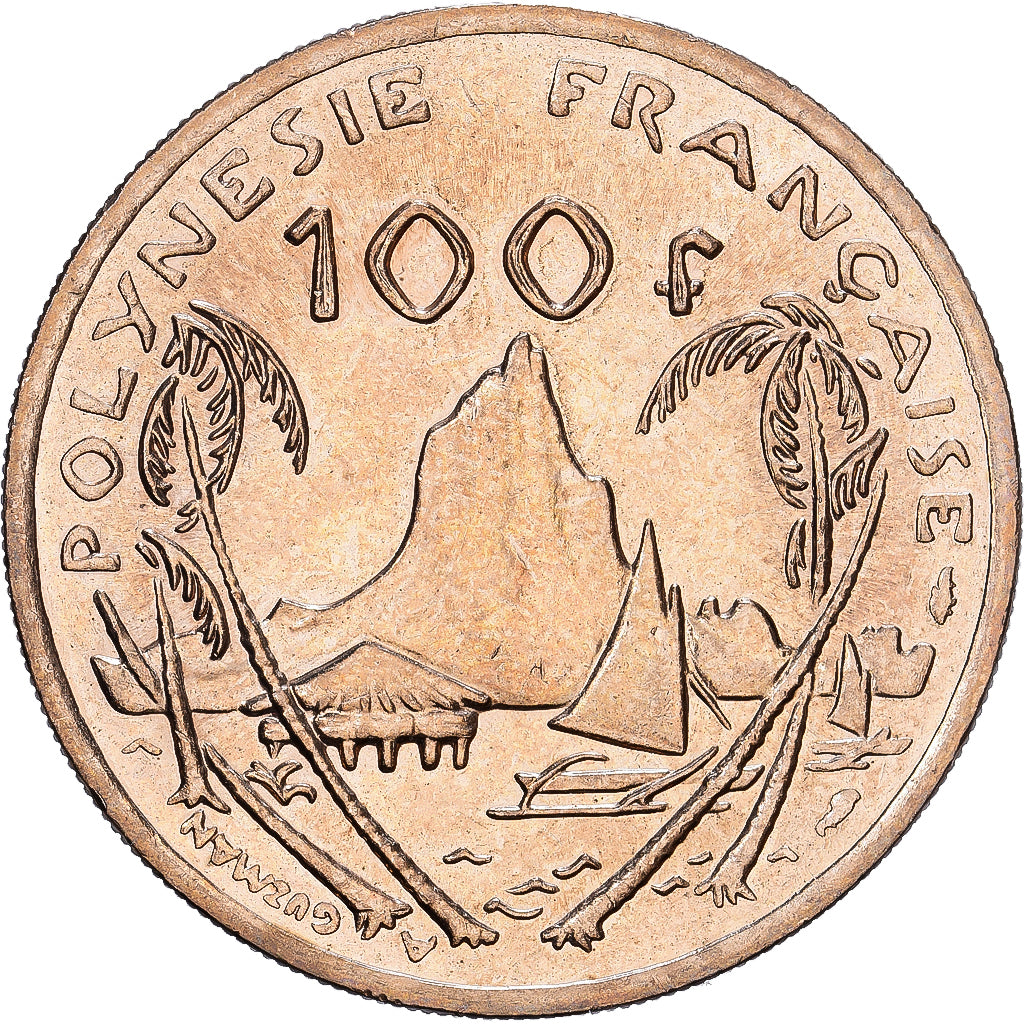 French Polynesia, 100 Francs, 1992, Paris, Kupfer-Nickel, SS