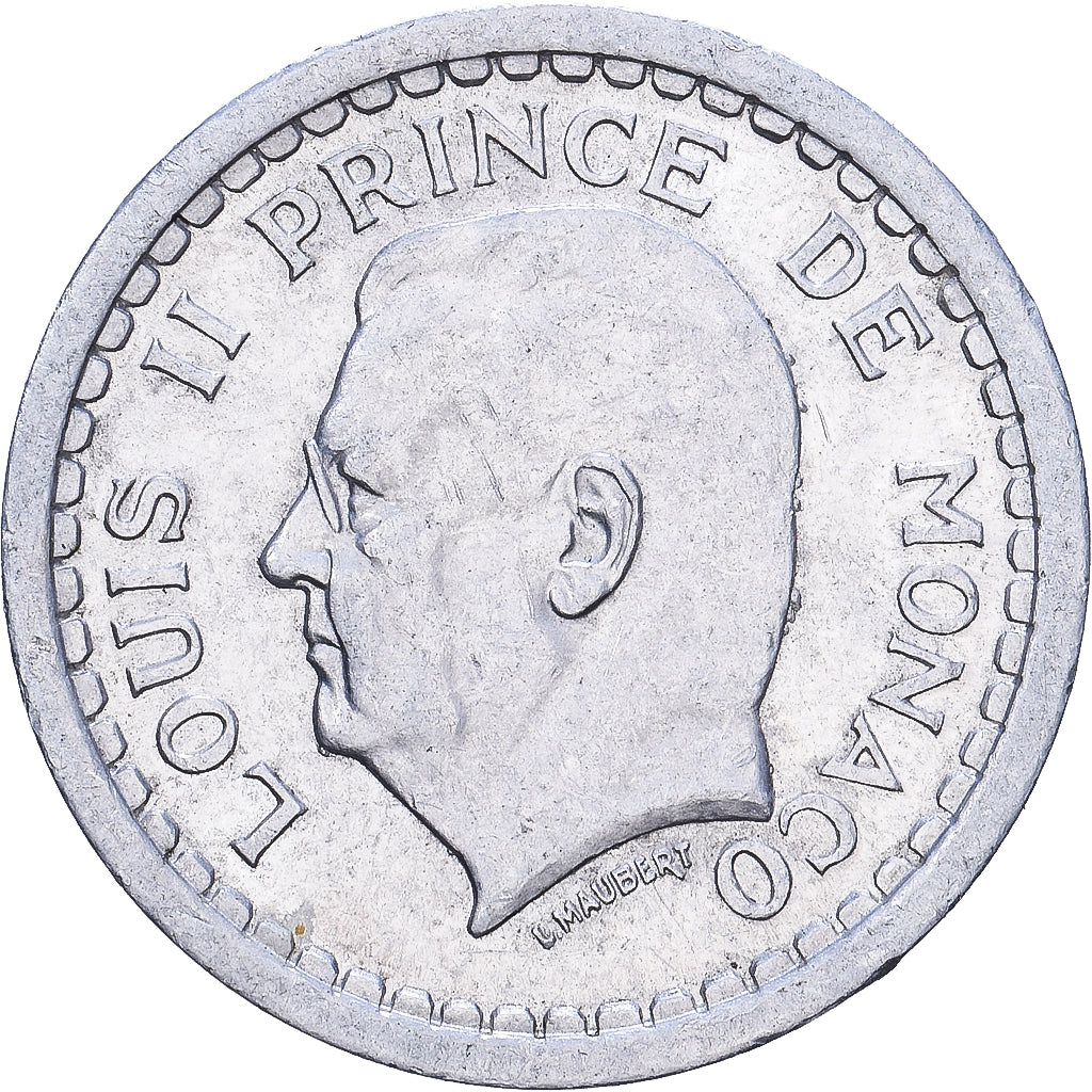 Monaco, 1 Franc, Undated (1943), Paris, Aluminium, S+
