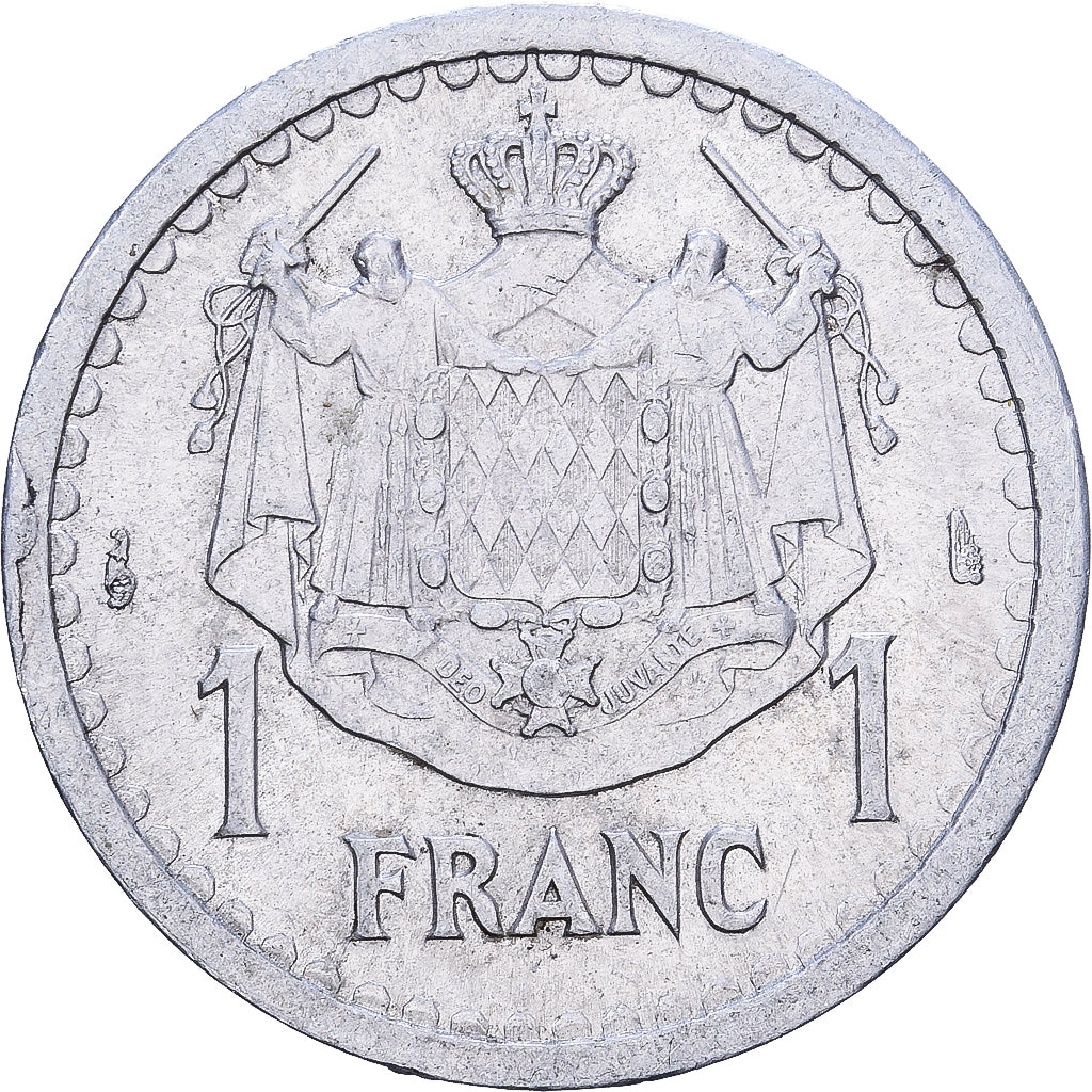 Monaco, 1 Franc, Undated (1943), Paris, Aluminium, S+