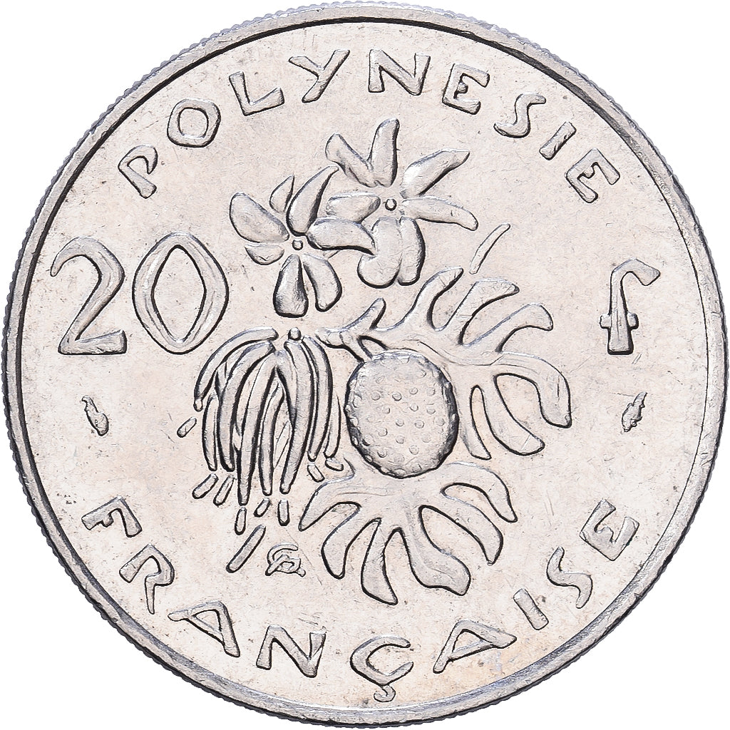 Polinesia francese, 20 Francs, 1984, Paris, Nichel, BB