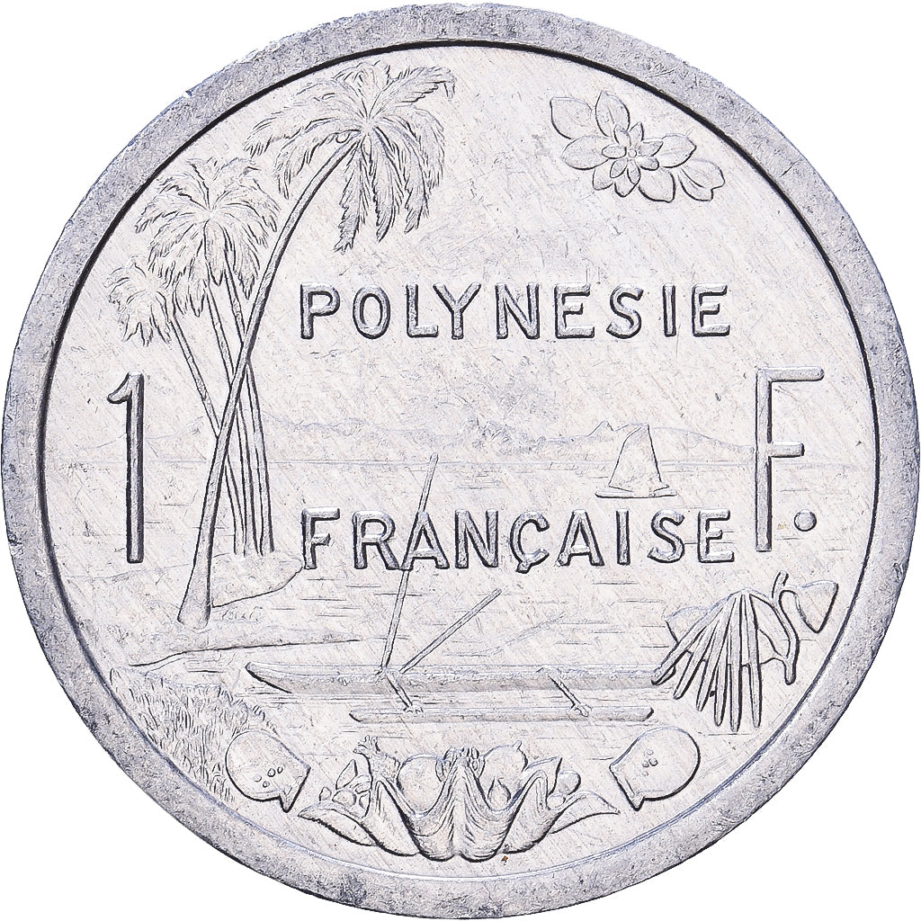 French Polynesia, 1 Franc, 1999, Paris, Aluminum, F(12-15)