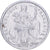 French Polynesia, 1 Franc, 1992, Paris, Aluminum, F(12-15)