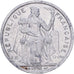 French Polynesia, 2 Francs, 1990, Paris, Aluminum, F(12-15)