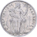 French Polynesia, 5 Francs, 1991, Paris, Aluminum, VF(30-35)
