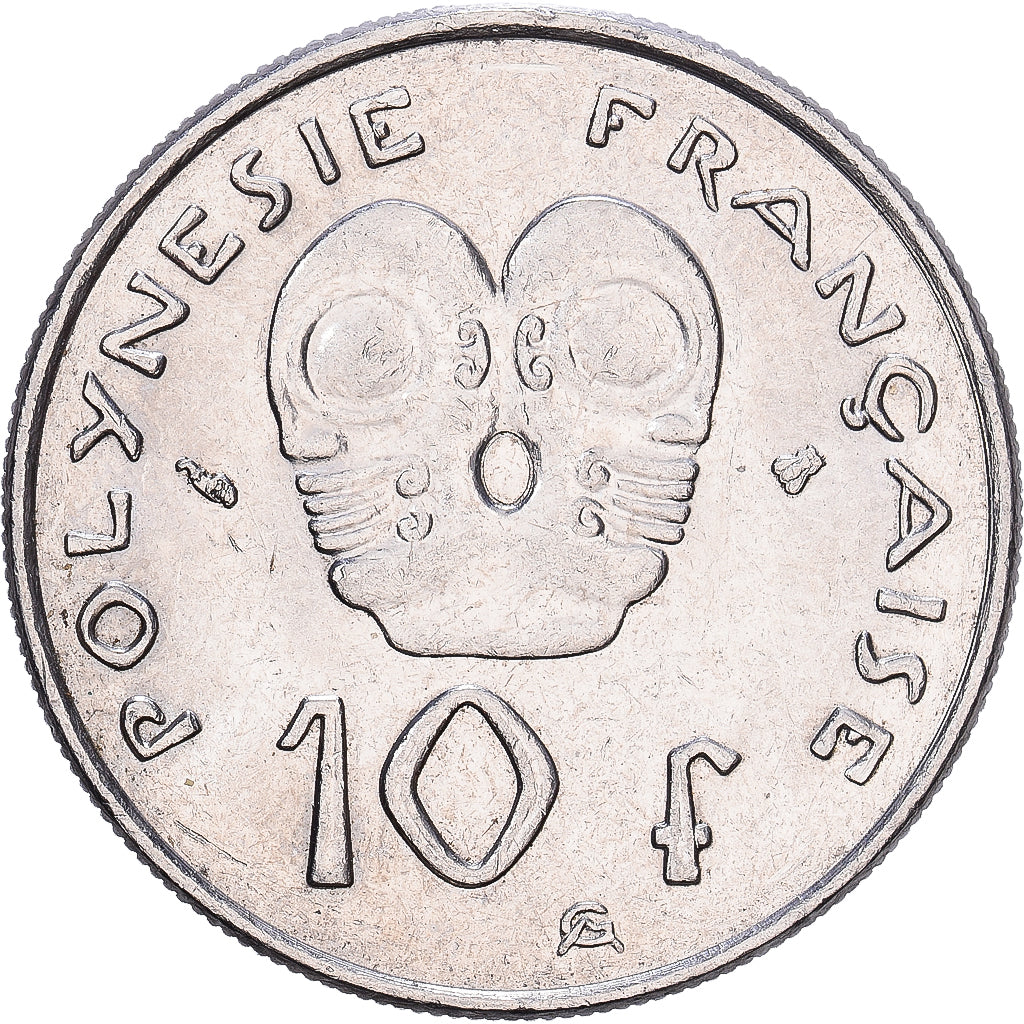 French Polynesia, 10 Francs, 1996, Paris, Nickel, SS