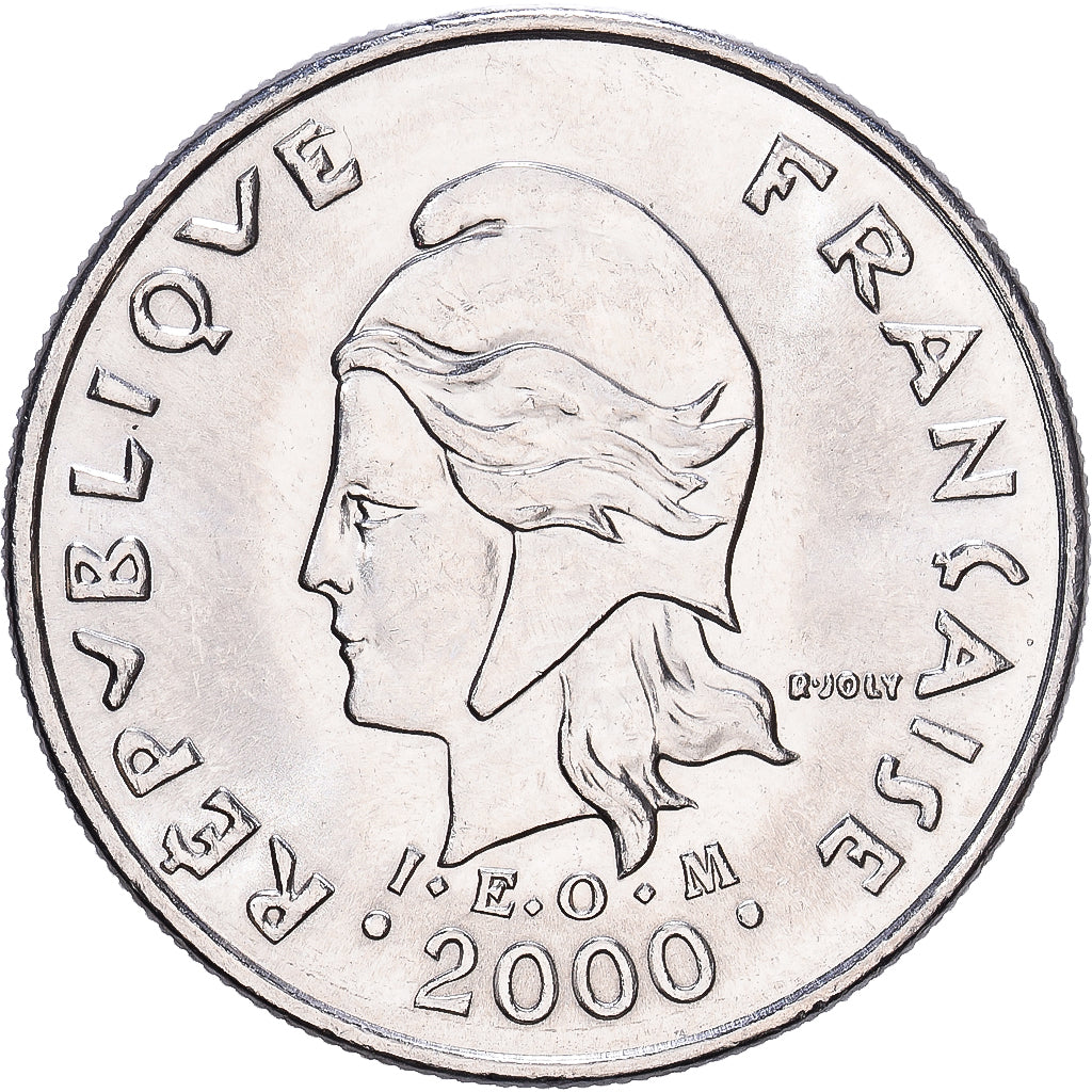 French Polynesia, 10 Francs, 2000, Paris, Nickel, VF(30-35)