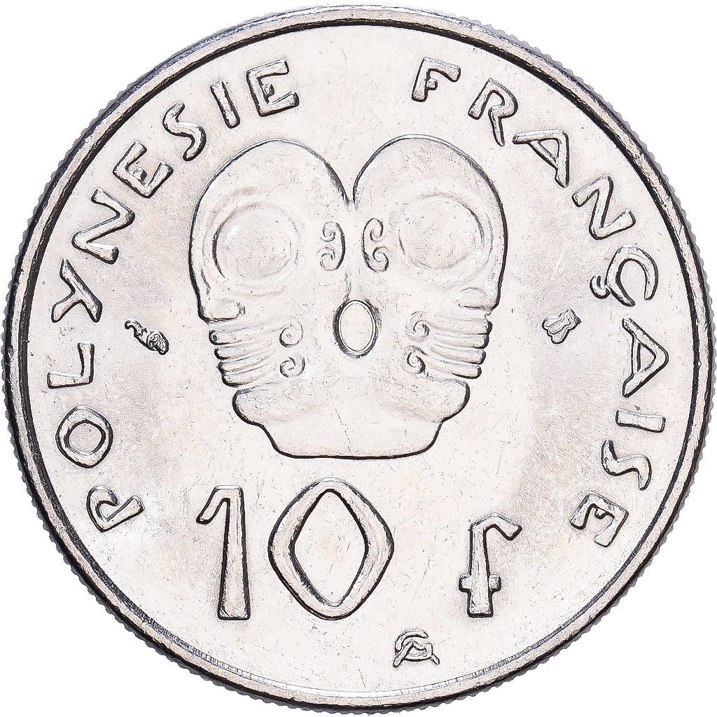 French Polynesia, 10 Francs, 2000, Paris, Nickel, VF(30-35)