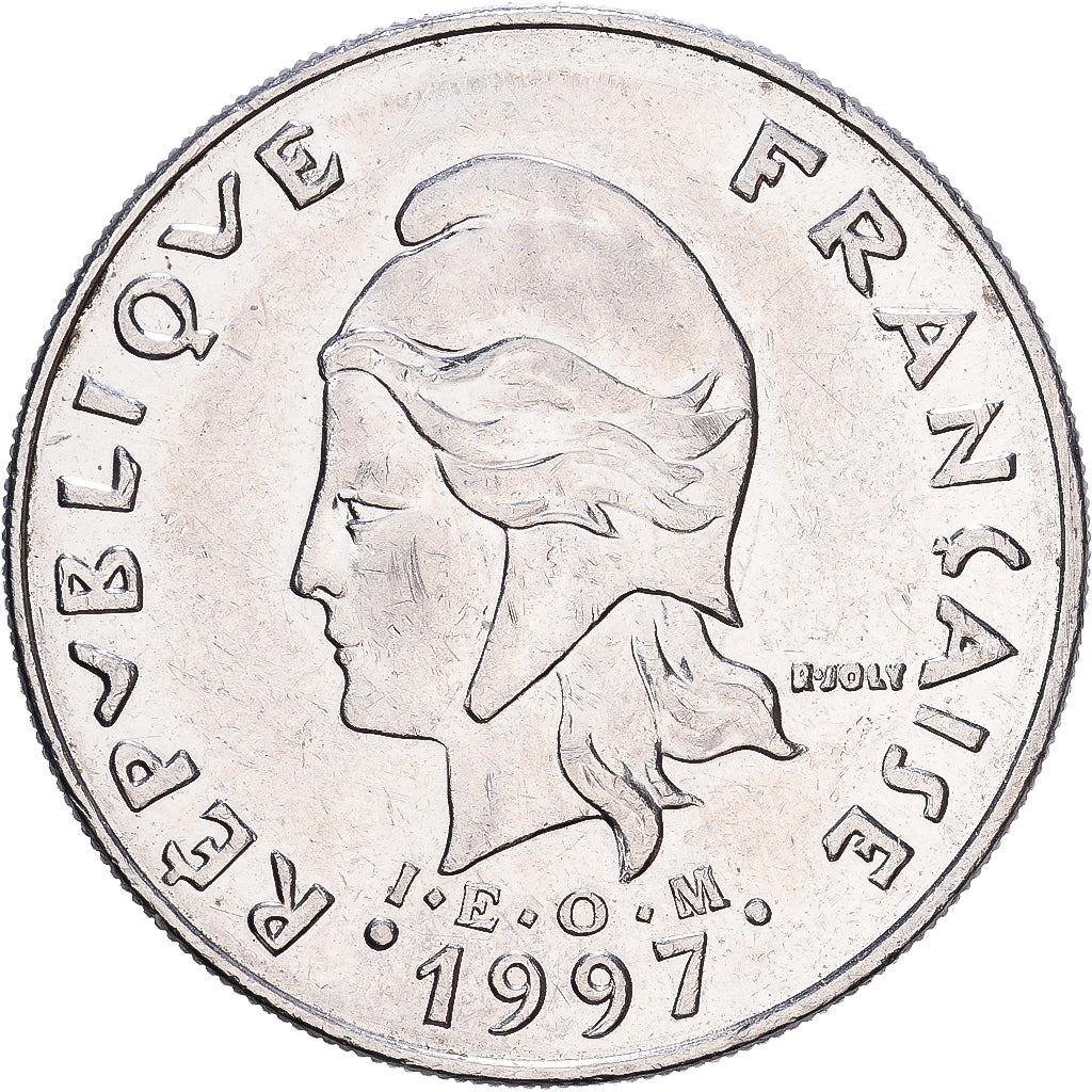French Polynesia, 20 Francs, 1997, Paris, Nickel, VF(30-35)