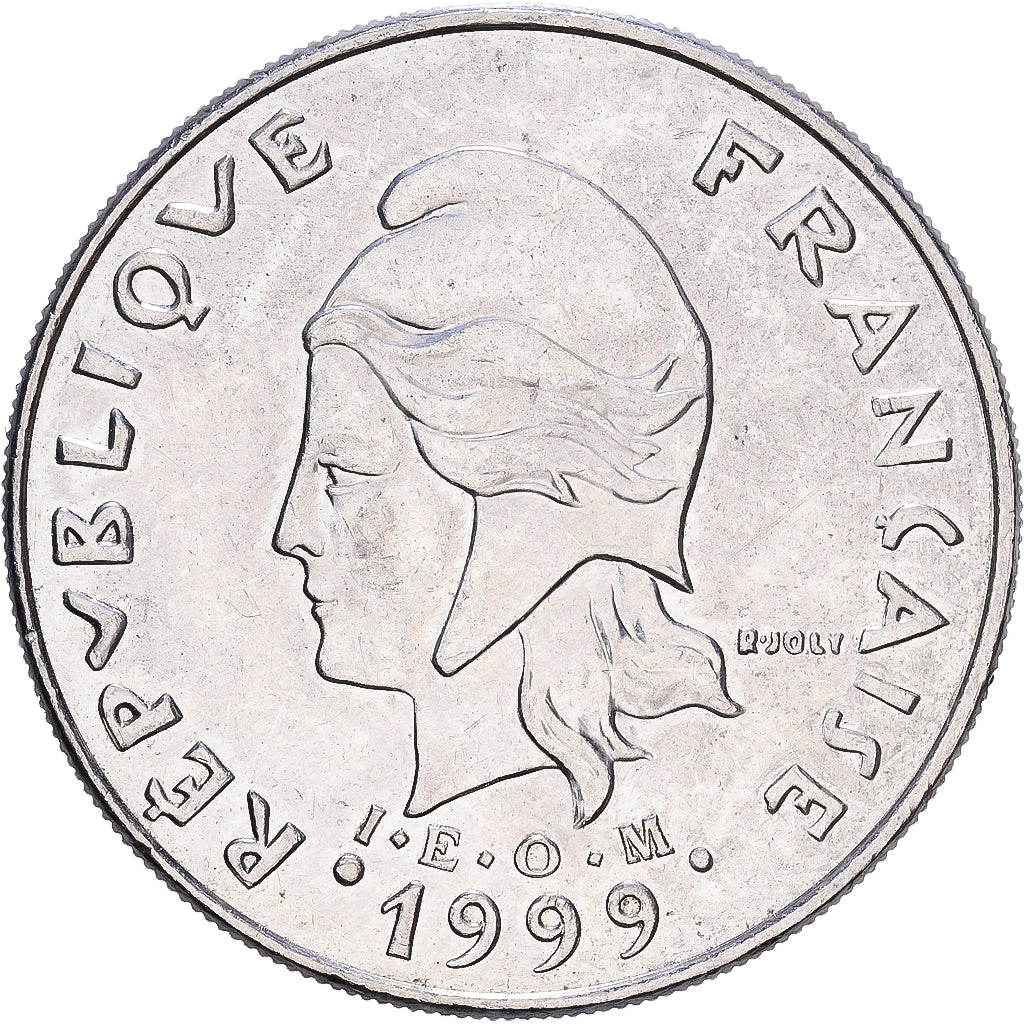 Polinésia Francesa, 20 Francs, 1999, Paris, Níquel, VF(30-35)