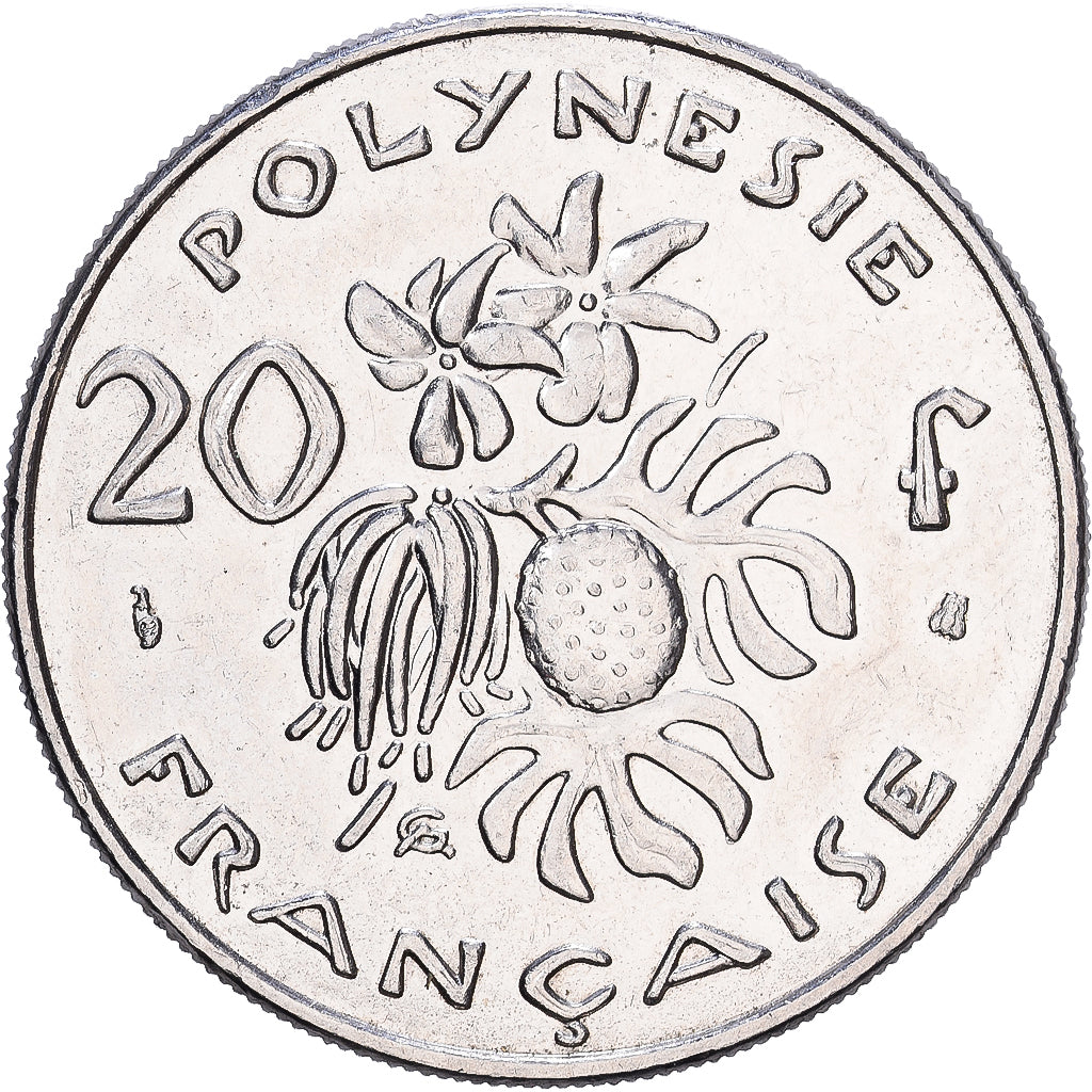 Polinésia Francesa, 20 Francs, 1999, Paris, Níquel, VF(30-35)