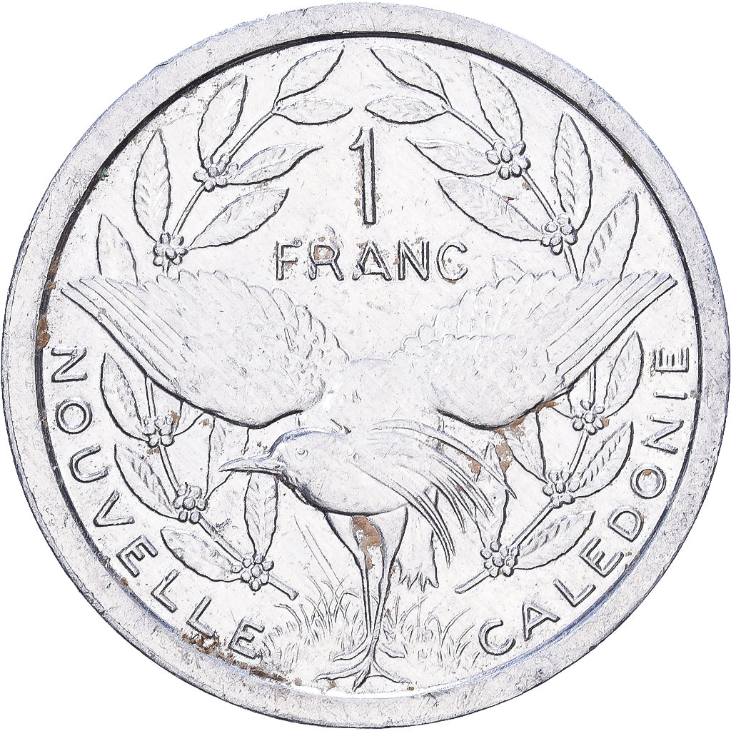 Nowa Kaledonia, 1 Franc, 1994, Paris, Aluminium, VF(30-35)