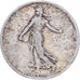France, 2 Francs, Semeuse, 1905, Paris, Silver, VG10