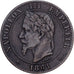 France, Napoléon III, 2 Centimes, 1861, Bordeaux, Laurée, Bronze, B