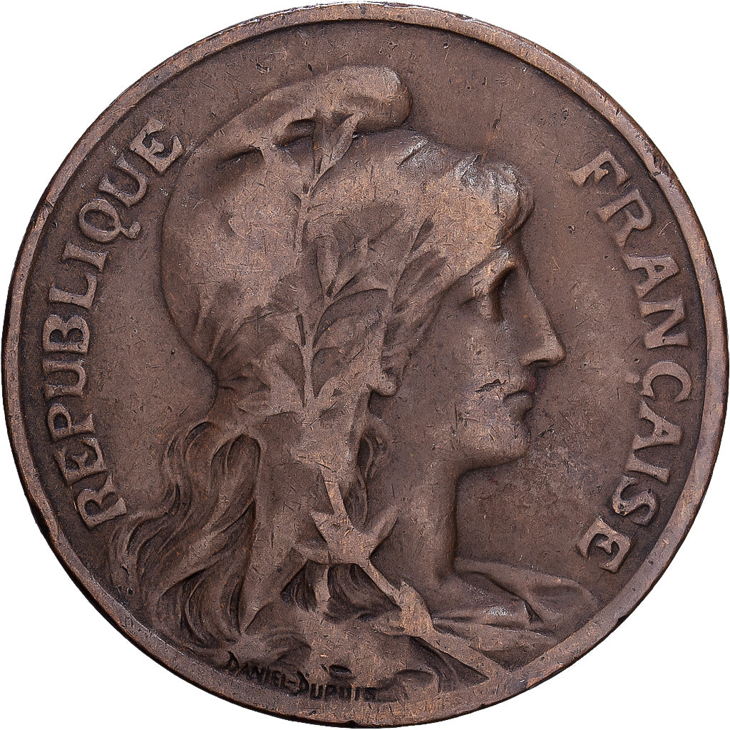 France, 10 Centimes, 1911, Paris, Bronze, VG(8-10)