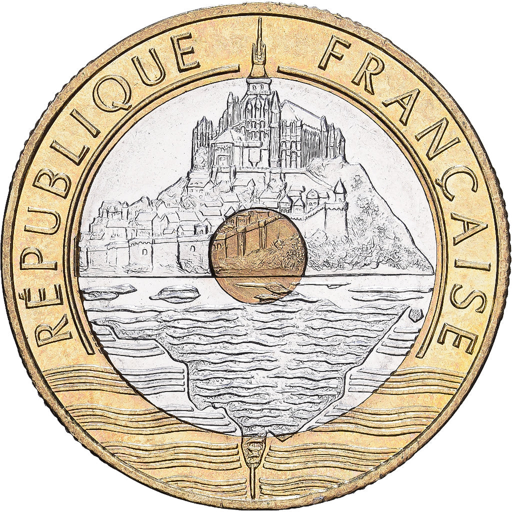 France, 20 Francs, 1999, Paris, Tri-Metallic, EF(40-45)