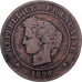 França, 5 Centimes, 1896, Paris, Bronze, VG(8-10)