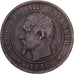 Francia, 10 Centimes, 1856, Paris, Bronzo, M+