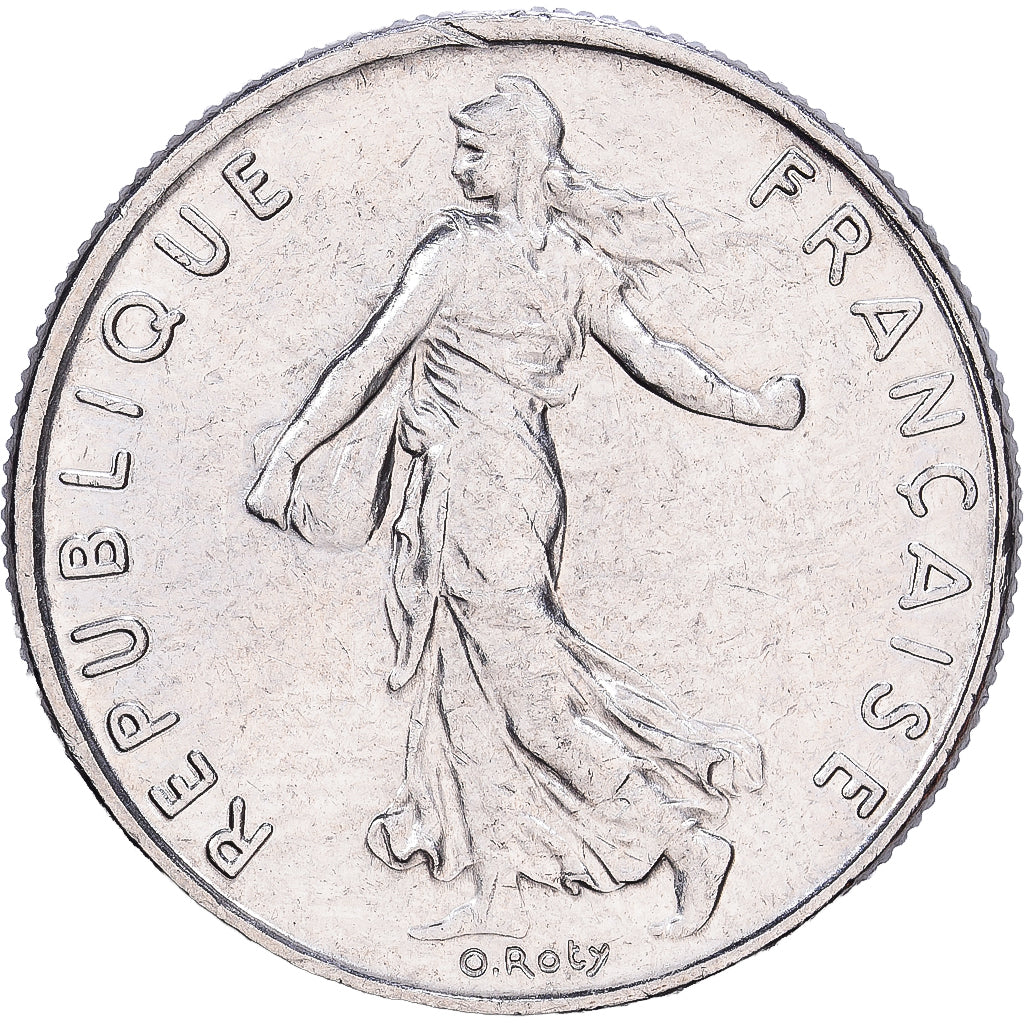 Francia, 1/2 Franc, 1989, Paris, Níquel, MBC