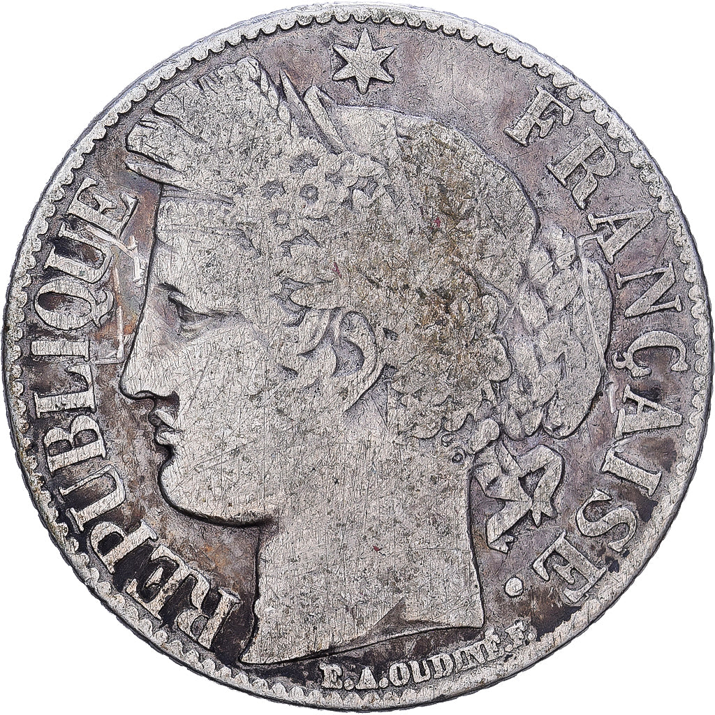 Frankrijk, 1 Franc, 1887, Paris, Zilver, ZG+