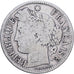 Francia, 2 Francs, 1871, Bordeaux, Plata, BC