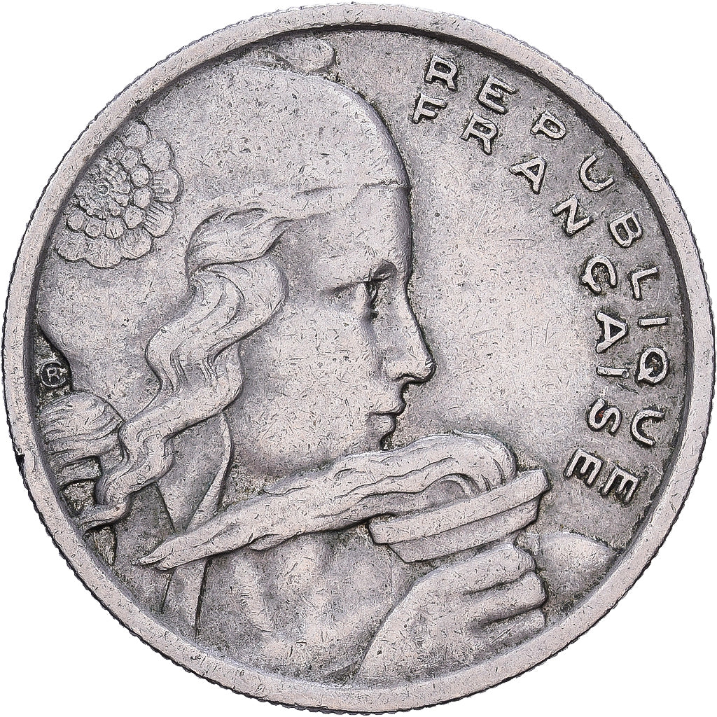 Frankrijk, 100 Francs, 1957, Paris, Cupronickel, FR+