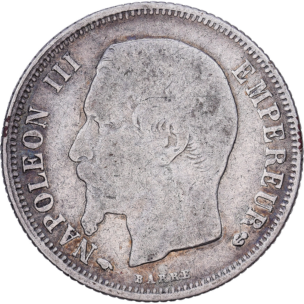 Frankrijk, 1 Franc, 1857, Paris, Zilver, ZG+