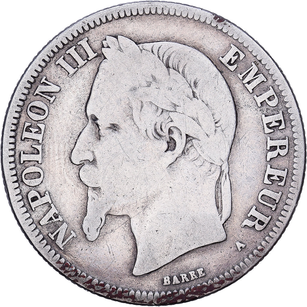 Frankrijk, 2 Francs, 1869, Paris, Zilver, ZG