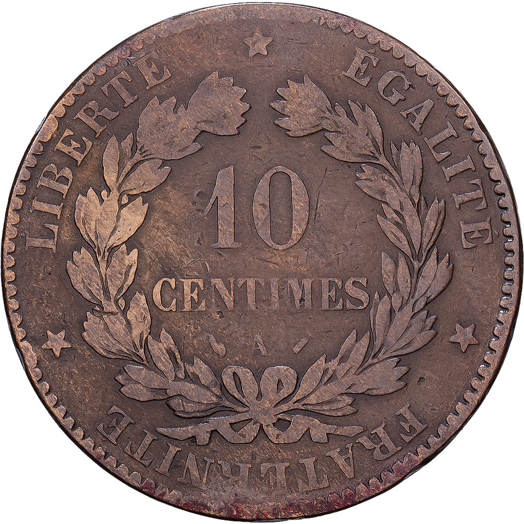 Frankrijk, 10 Centimes, 1891, Paris, Bronzen, ZG