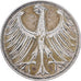 Bundesrepublik Deutschland, 5 Mark, 1951, Hamburg, Silber, S+