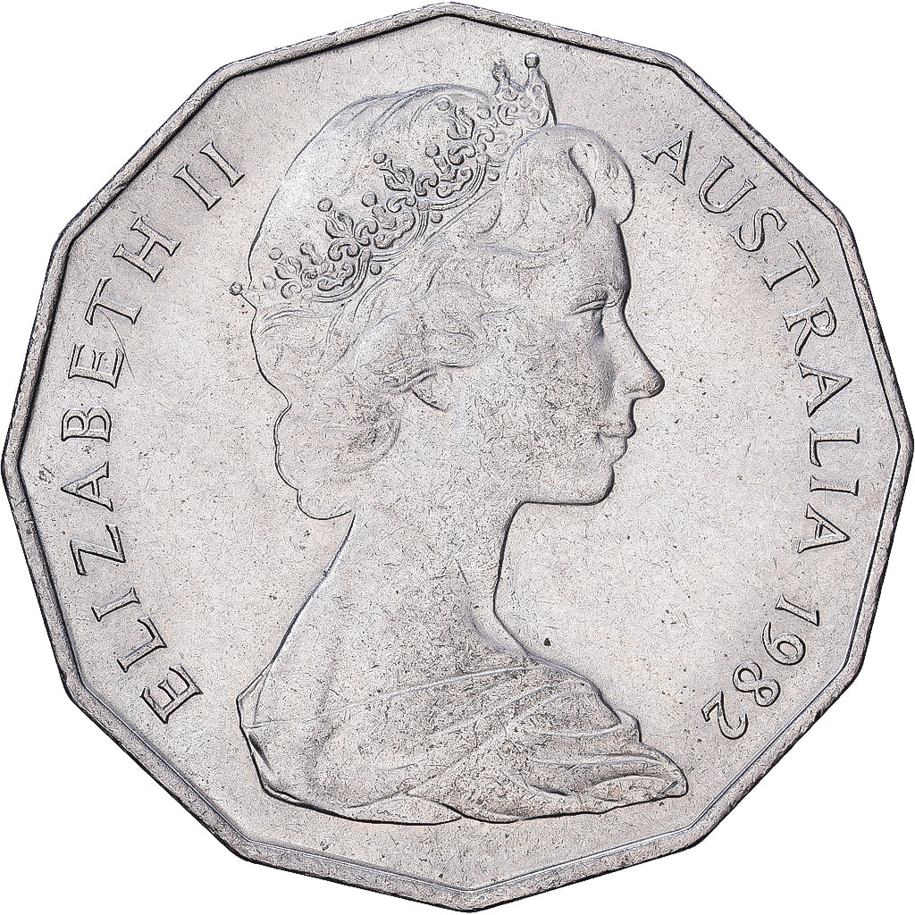 Australia, 50 Cents, 1982, Royal Australian Mint, Cupronickel, BB