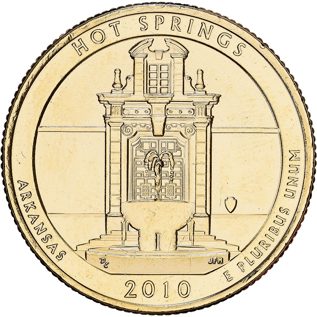 États-Unis, quarter dollar, QUARTER HOT SPRINGS, 2010, Denver, Cupronickel