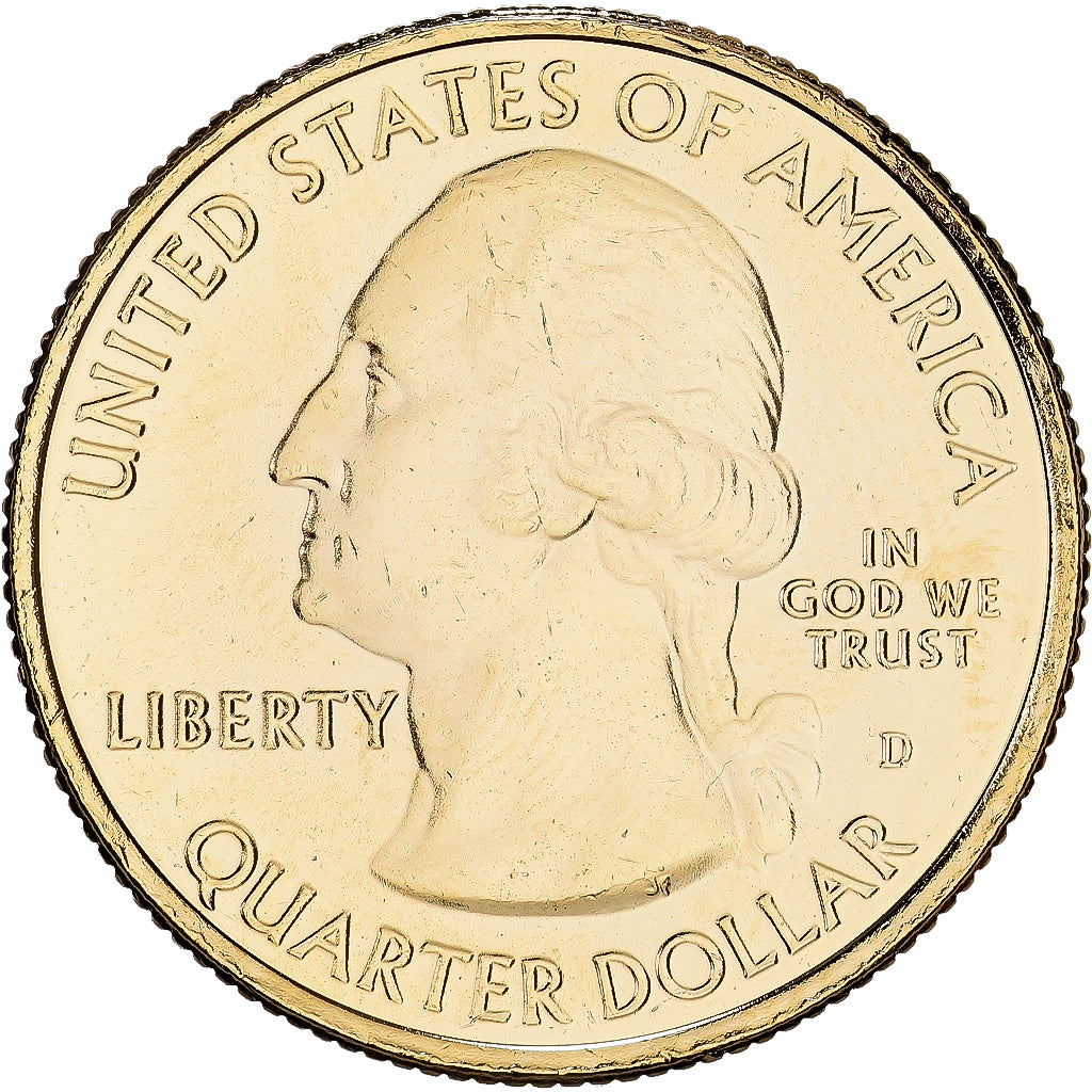 États-Unis, quarter dollar, QUARTER HOT SPRINGS, 2010, Denver, Cupronickel