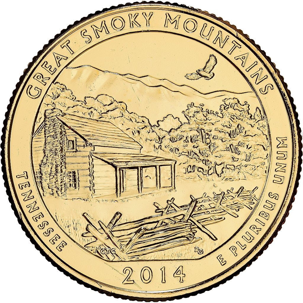 United States, Quarter, Washington Quarter, America The Beautiful, 2014, Denver