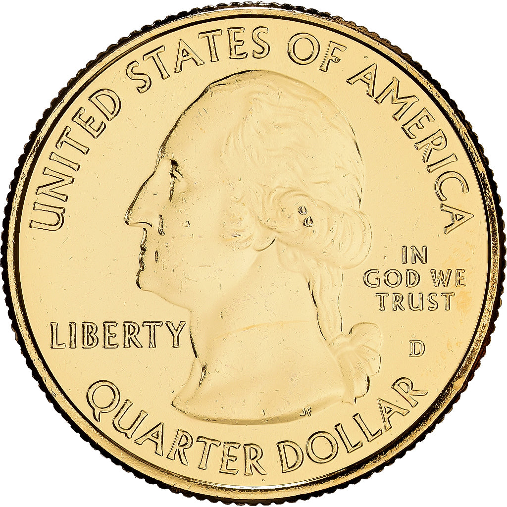 United States, Quarter, Washington Quarter, America The Beautiful, 2014, Denver