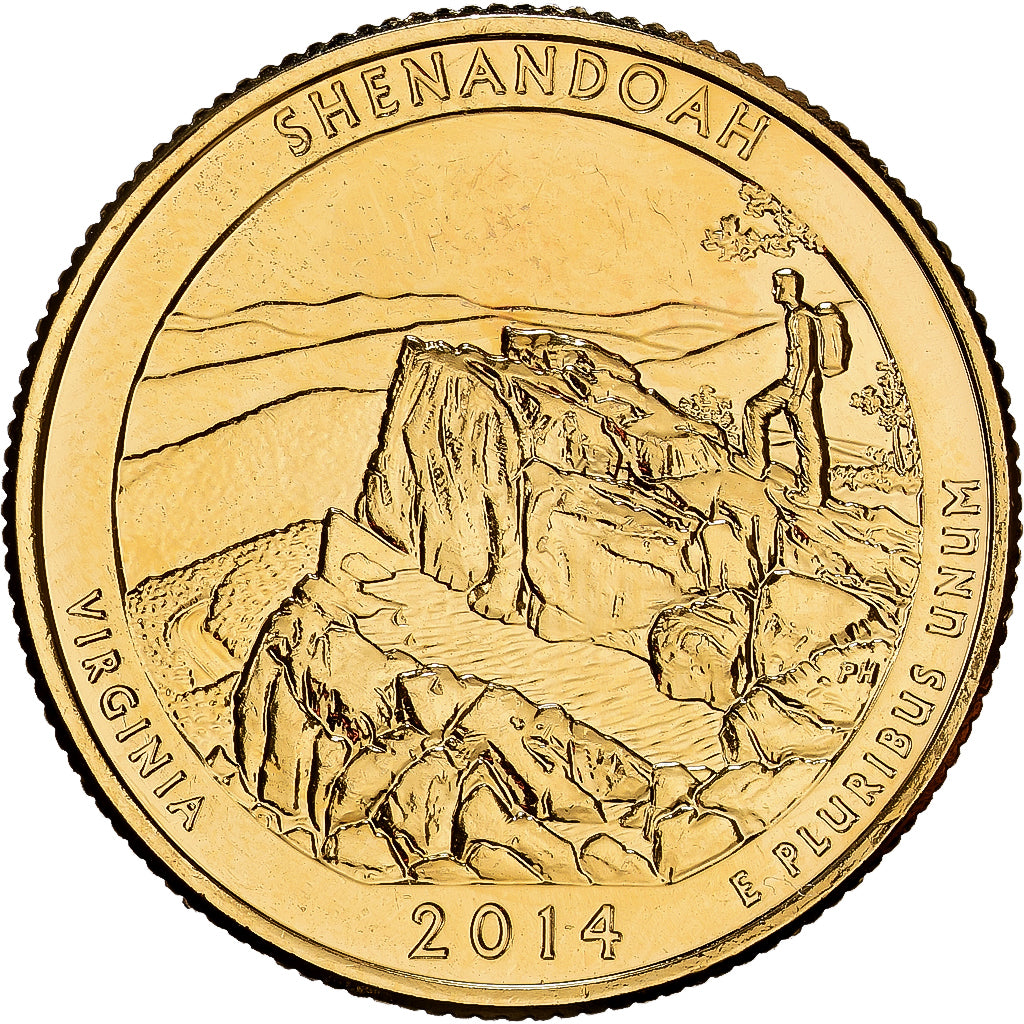 États-Unis, Quarter, Washington Quarter, America The Beautiful, 2014, Denver